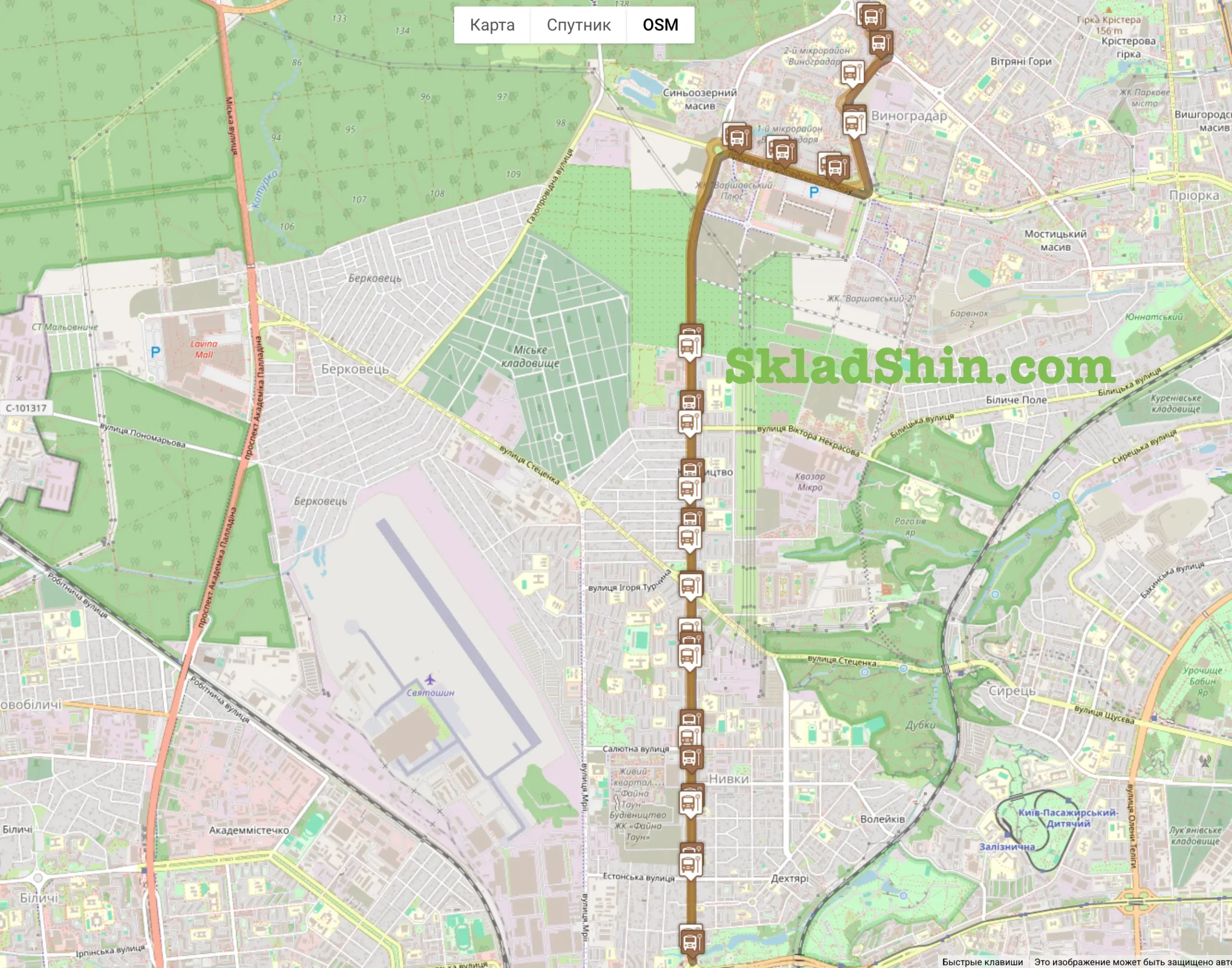182 marshrutka kyiv rozklad zupinki marshrut scaled