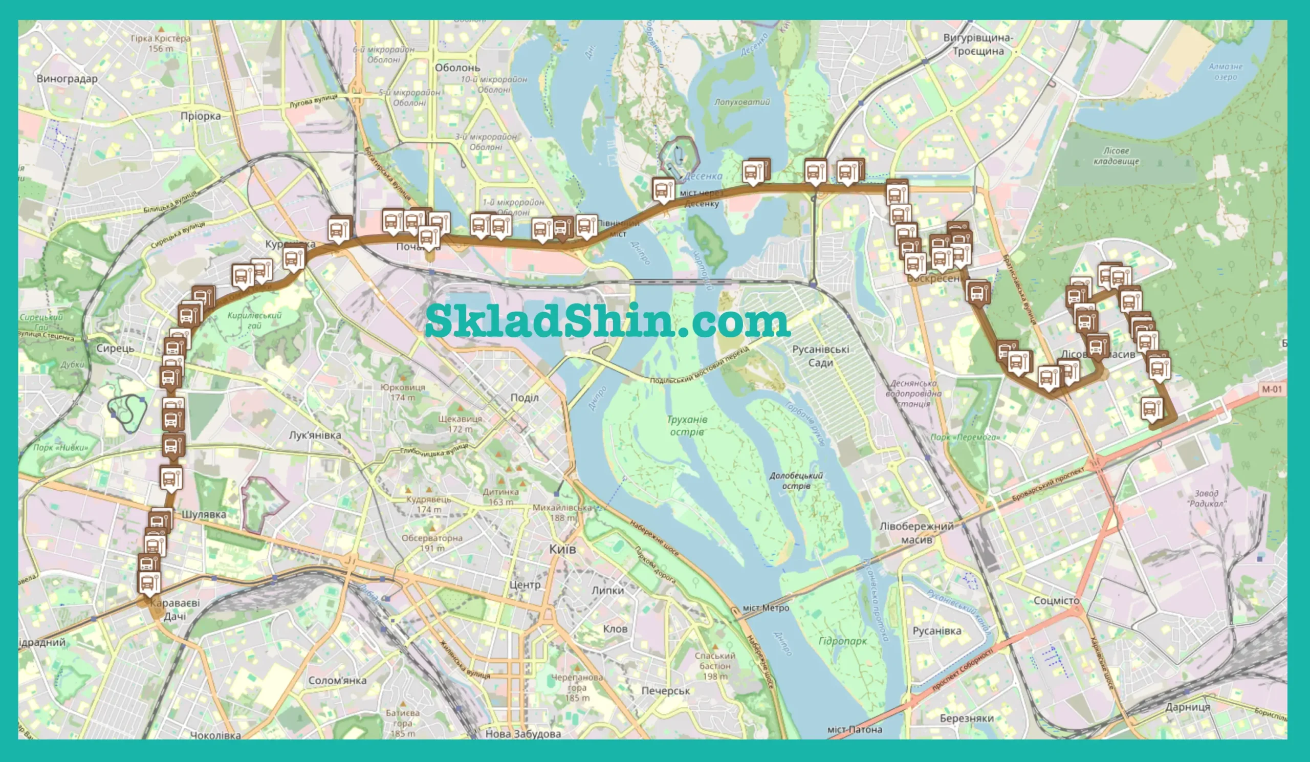 242 marshrutka kyiv rozklad zupinki marshrut scaled
