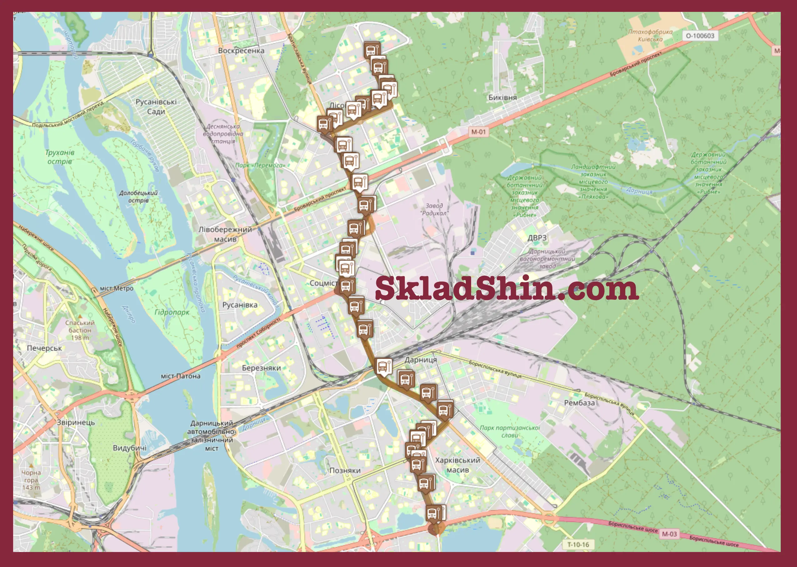 415 marshrutka kyiv rozklad zupinki marshrut