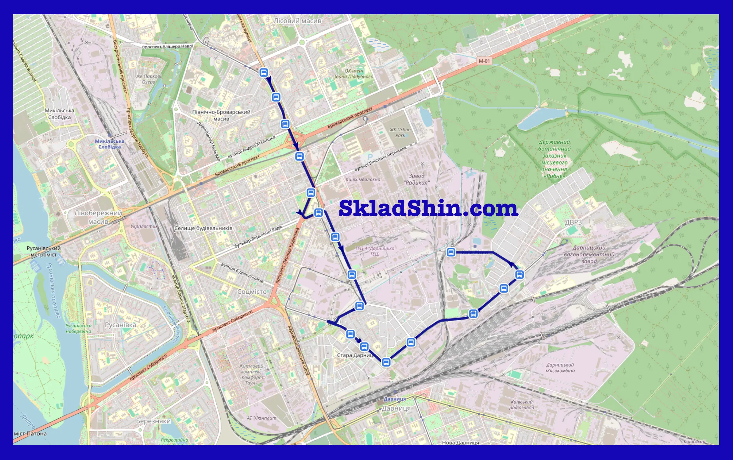 Маршрут №423 Київ: графік руху та зупинки