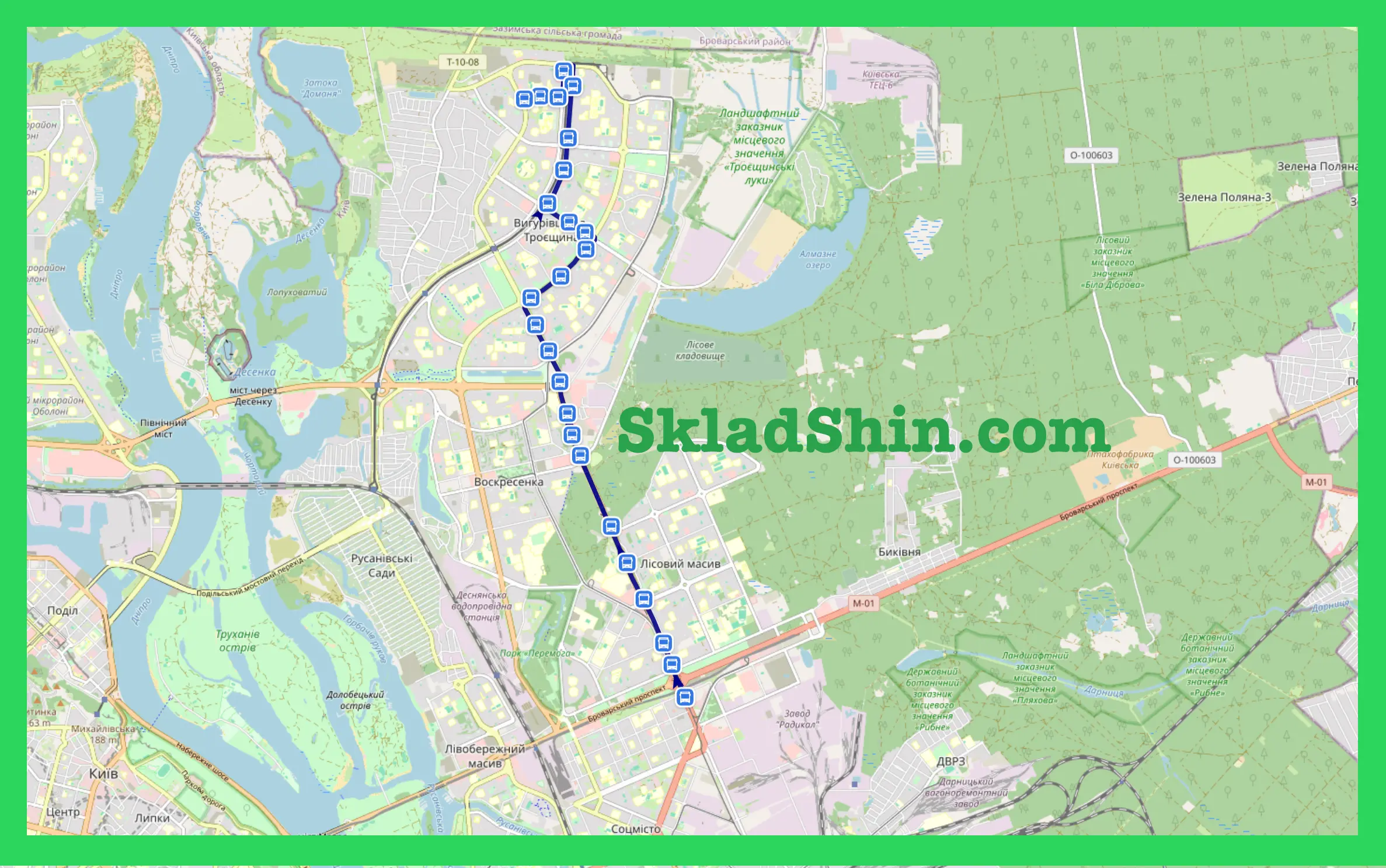 Маршрут №434 Київ: графік руху та зупинки