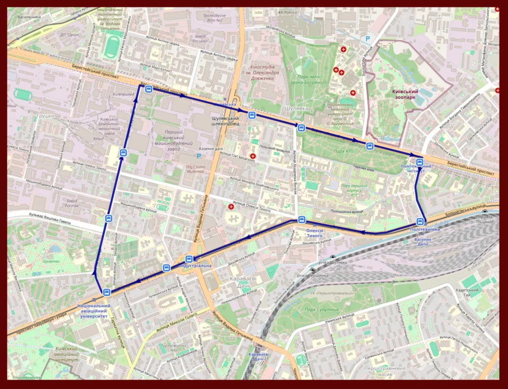 Маршрут №442 Київ: графік руху та зупинки