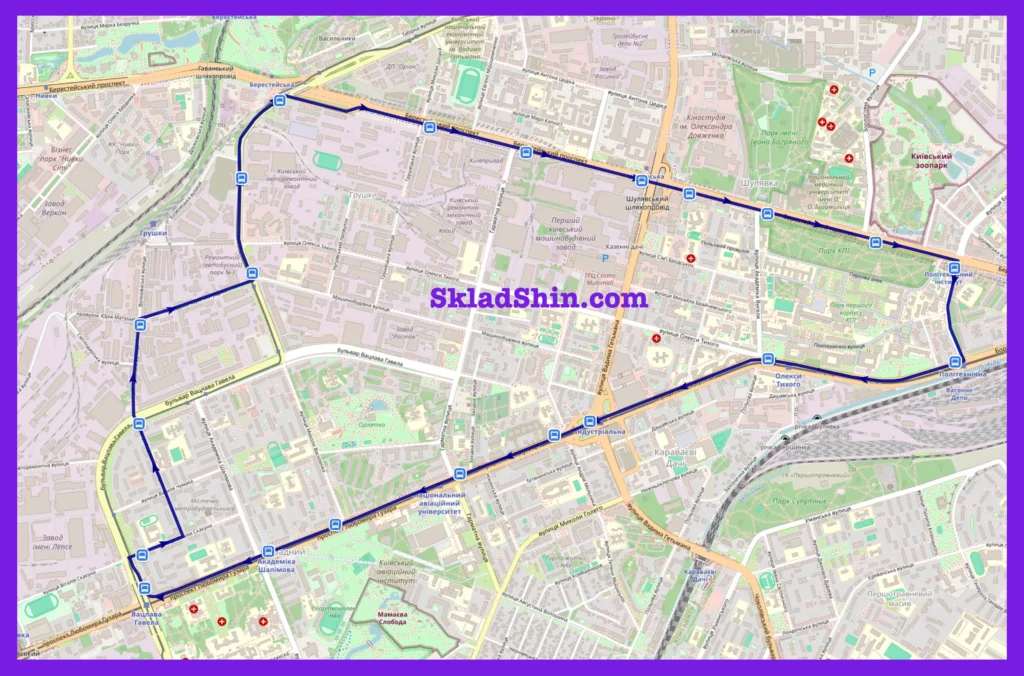 Маршрут №442д Київ: графік руху та зупинки