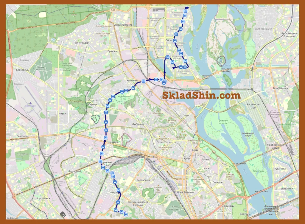 Маршрут №463 Київ: графік руху та зупинки