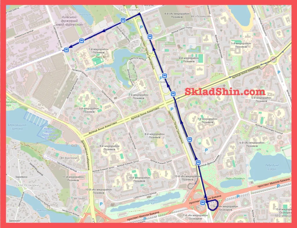 Маршрут №475 Київ: графік руху та зупинки