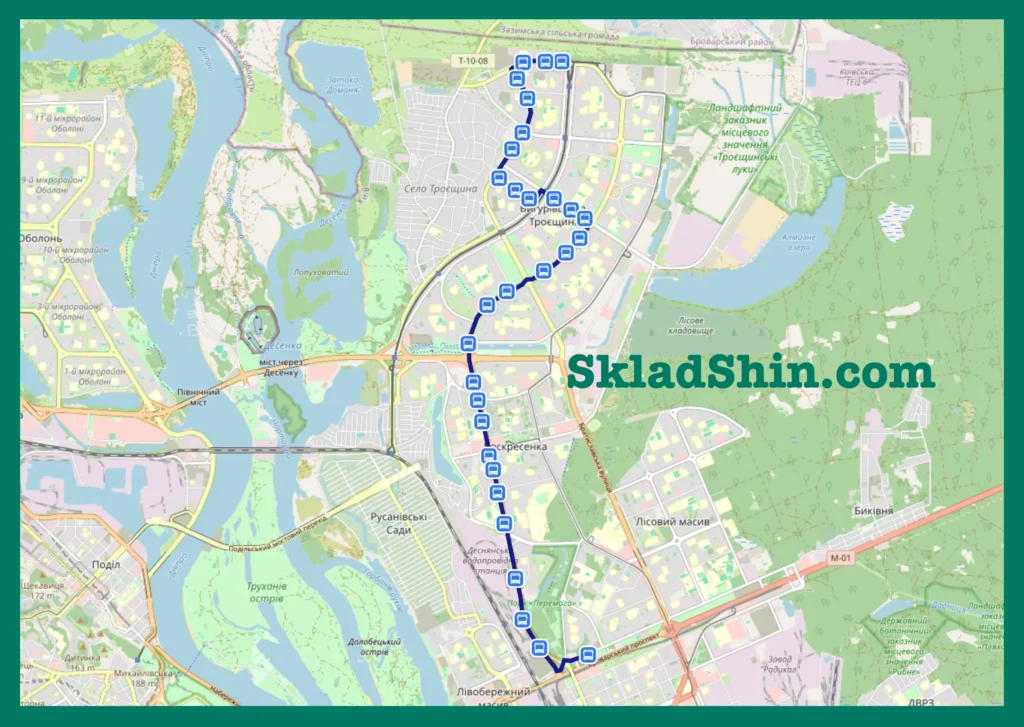 Маршрут №504 Київ: графік руху та зупинки