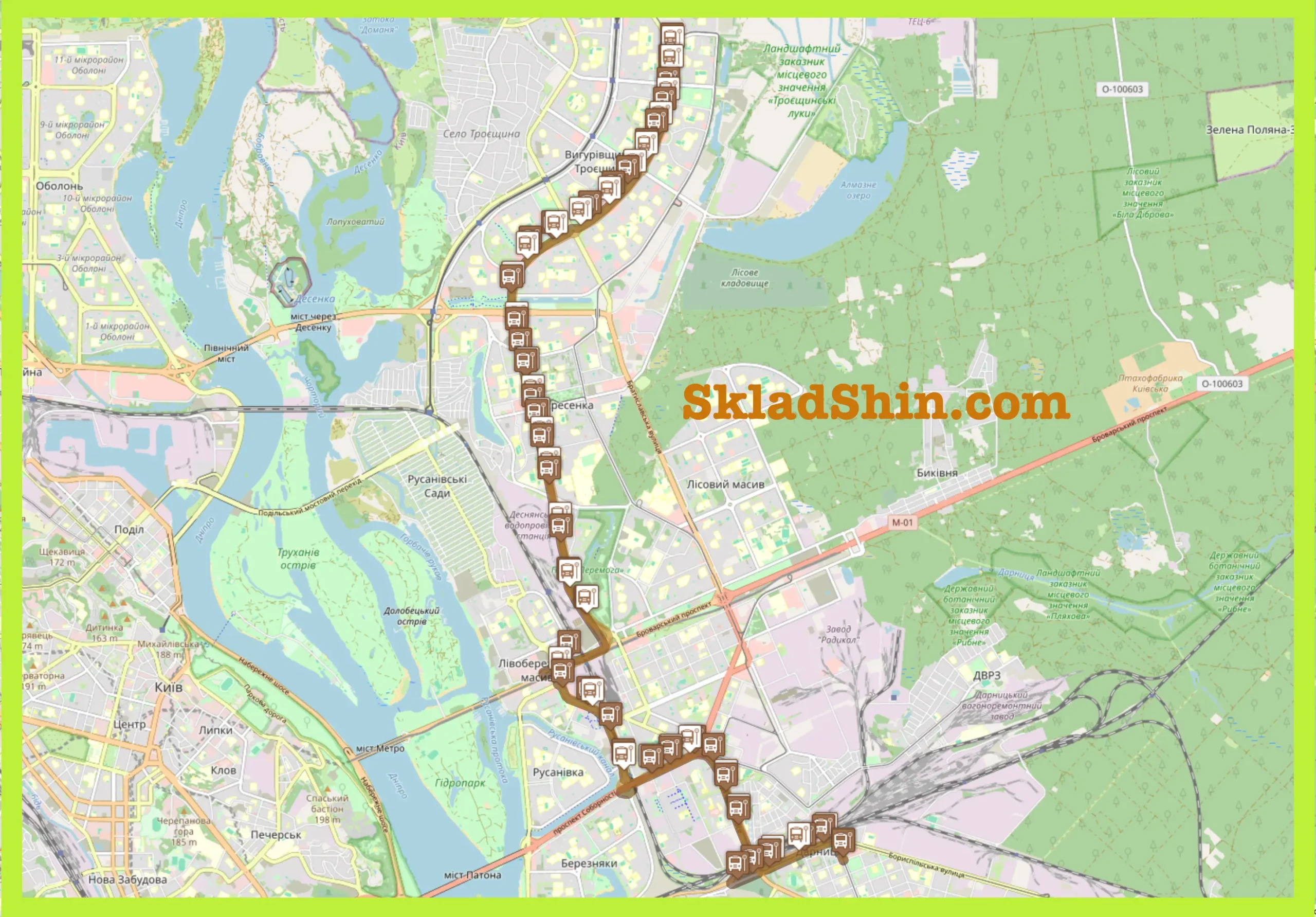 509 маршрутка (Київ): розклад, зупинки, маршрут