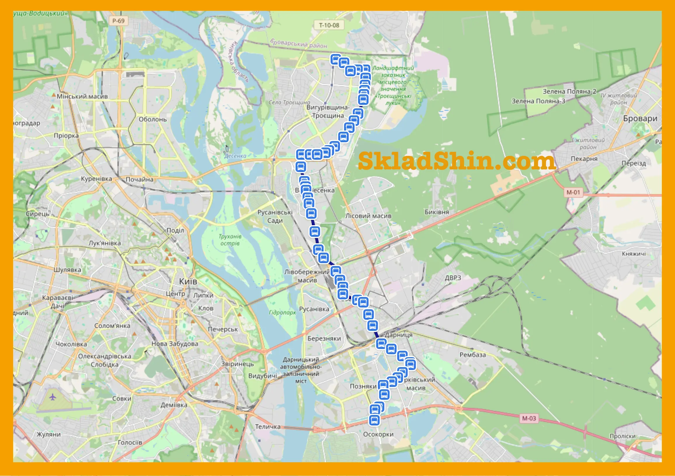 511 маршрутка (Київ): розклад, зупинки, маршрут