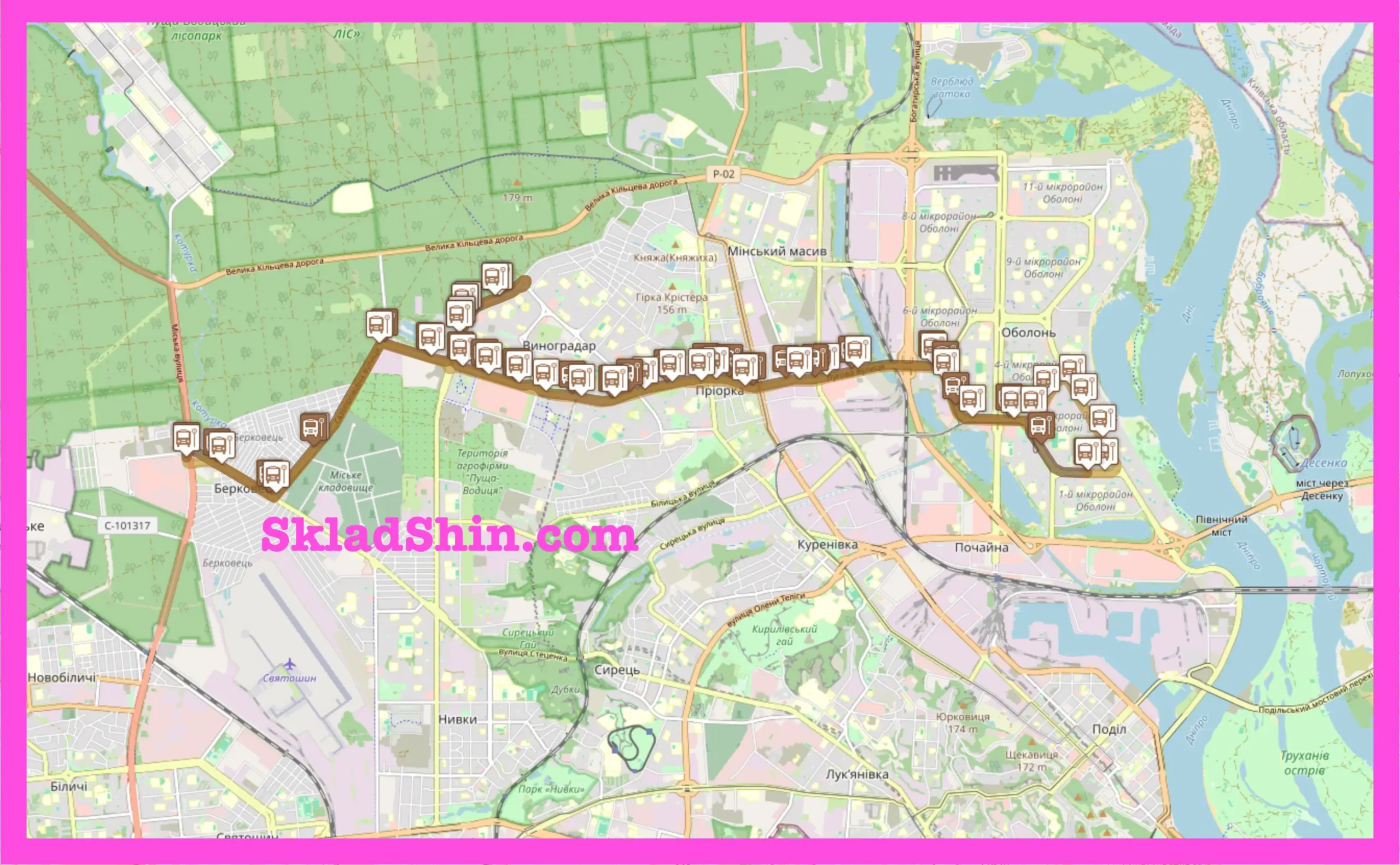 512 маршрутка (Київ): розклад, зупинки, маршрут