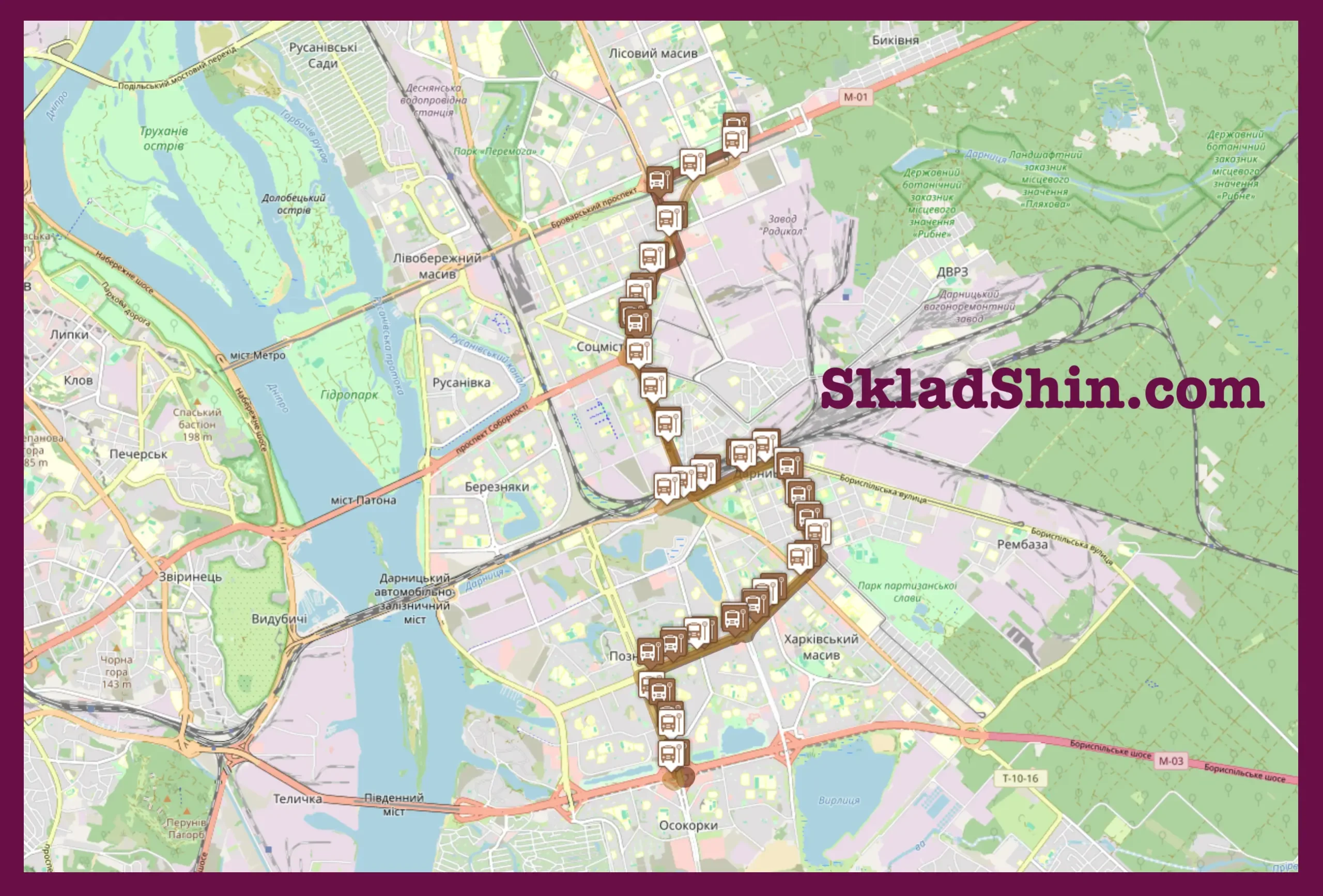 526 маршрутка (Київ): розклад, зупинки, маршрут