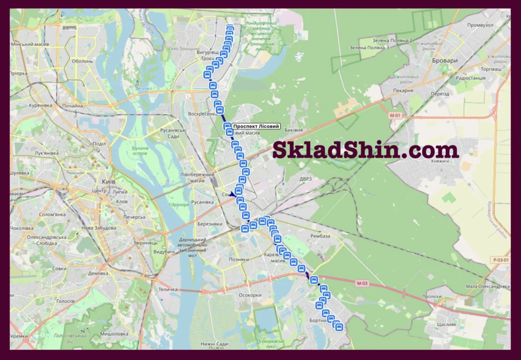 Маршрут №529 Київ: графік руху та зупинки