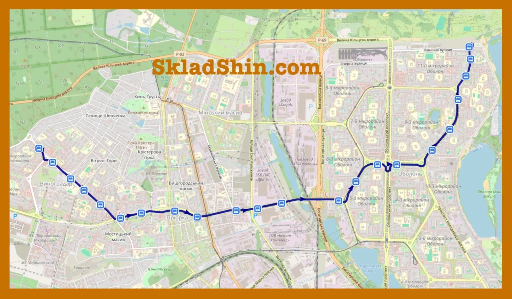 Маршрут №530 Київ: графік руху та зупинки