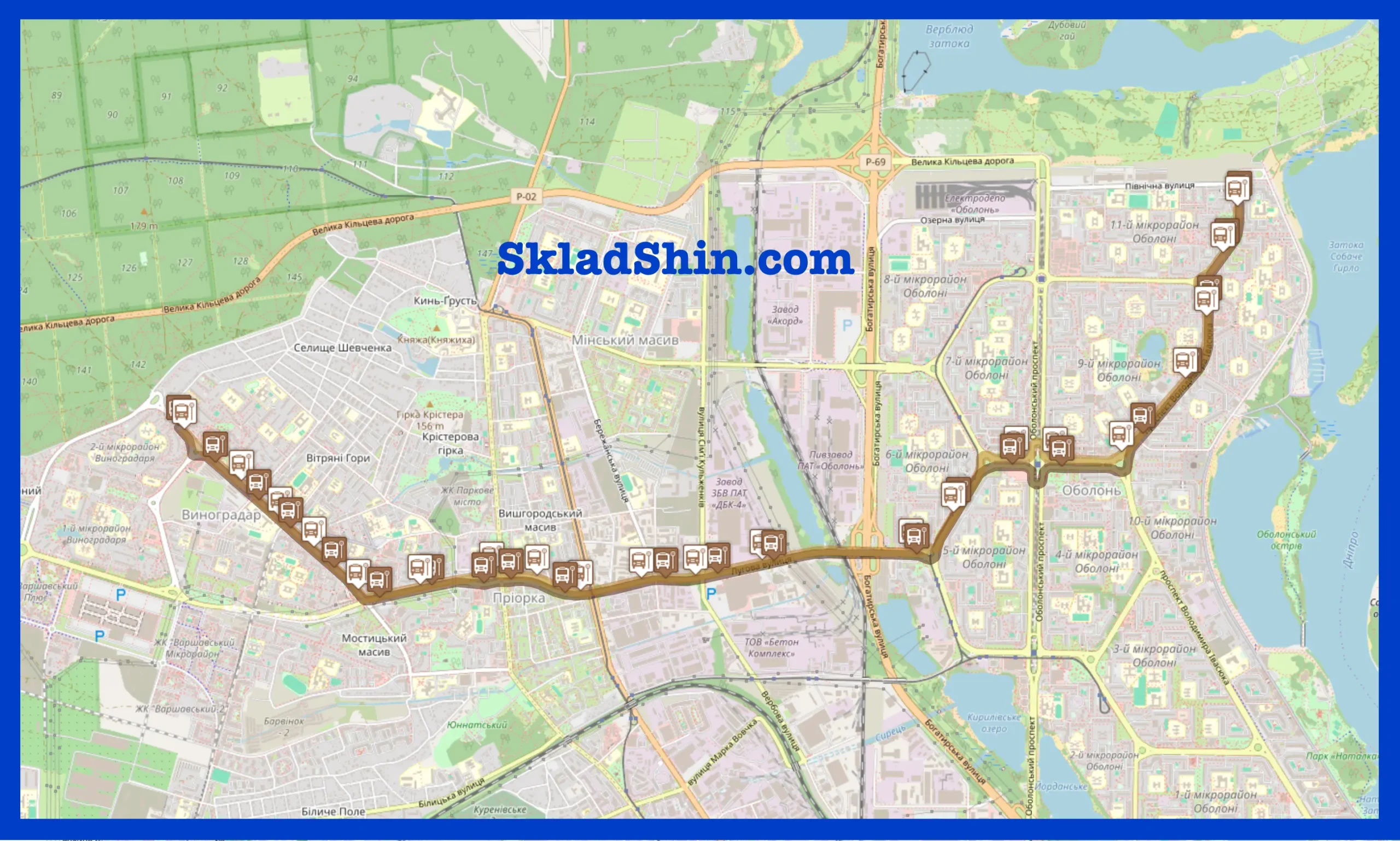 530 маршрутка (Київ): розклад, зупинки, маршрут