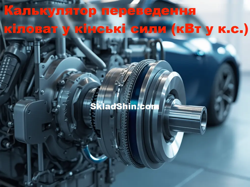 Калькулятор переведення кіловат у кінські сили (кВт у к.с.)