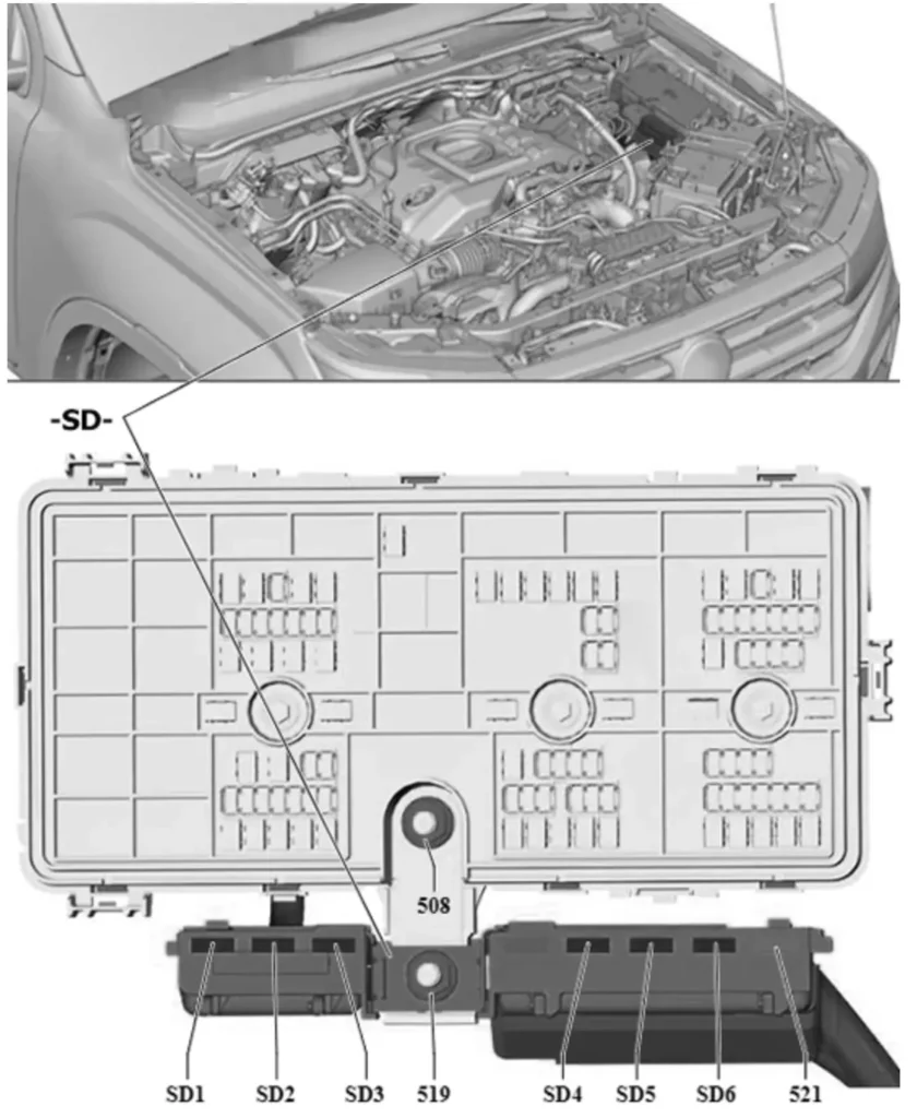blok zapobizhnikiv d sd volkswagen amarok 2