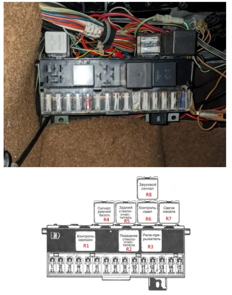 blok zapobizhnikiv i rele volkswagen jetta 1