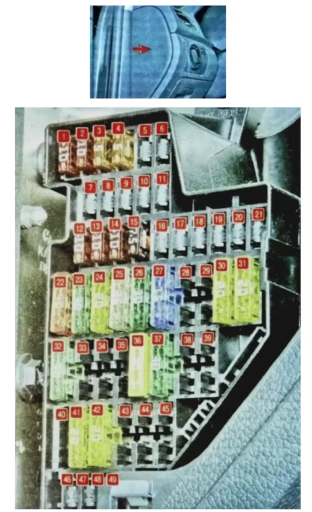 blok zapobizhnikiv salon volkswagen golf 6