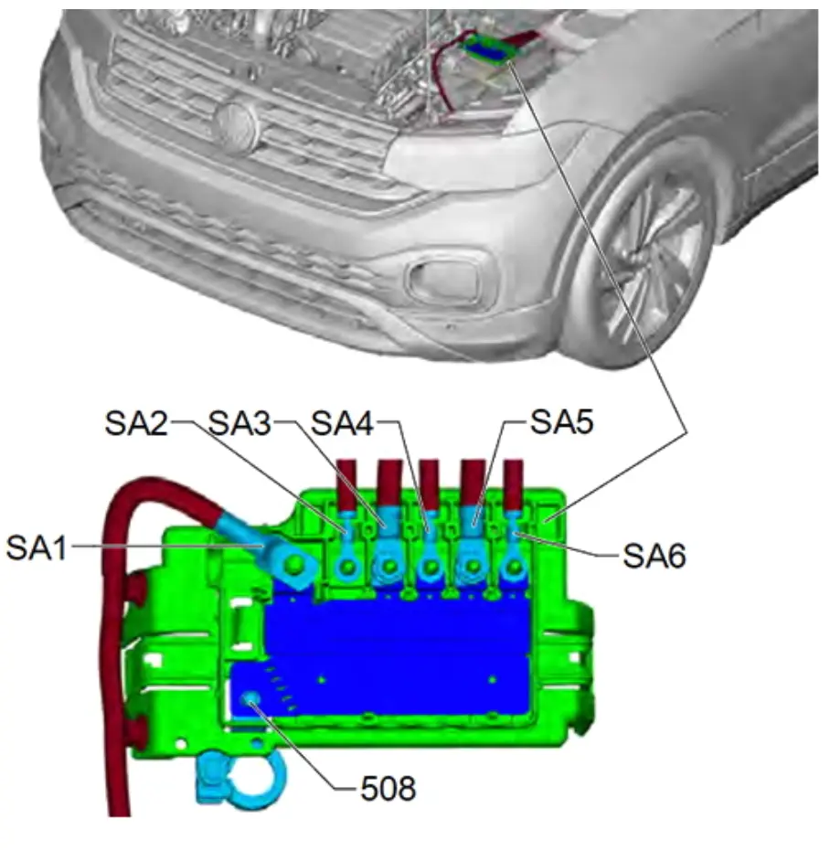 blok zapobizhnikiv zhivlennya volkswagen polo 6 mk6