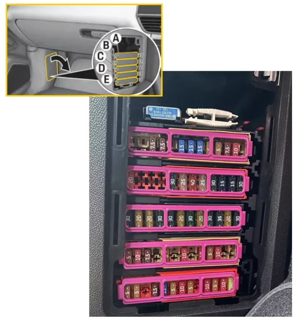 blok zapobizhnykiv touareg z pravim kermom