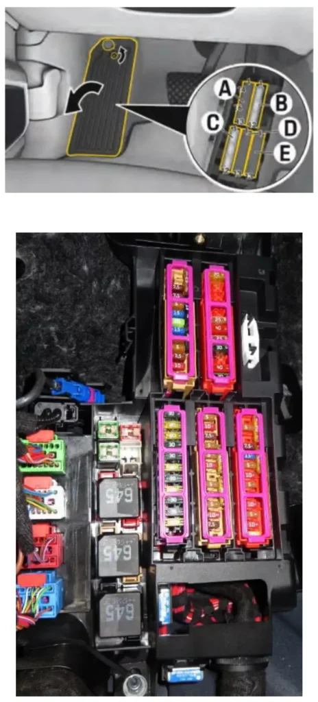 blok zapobizhnykiv vw touareg z livym kermom