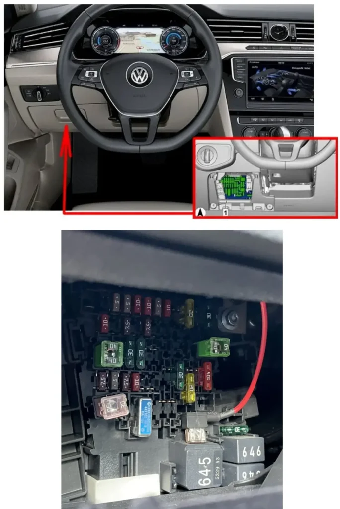 bloky v saloni volkswagen touran
