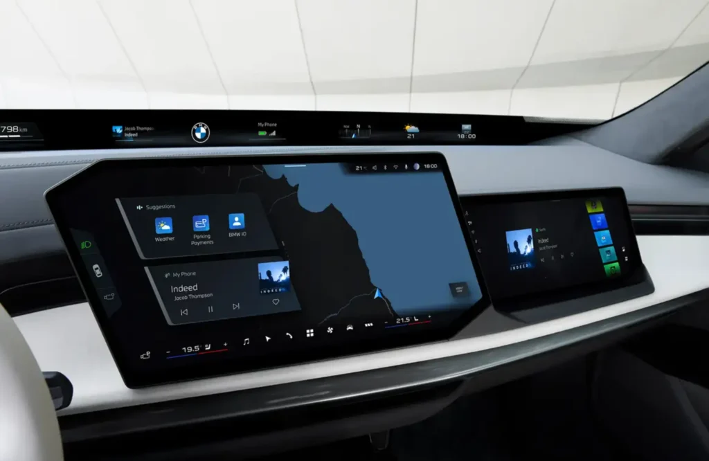 екран переднього пасажира BMW 7