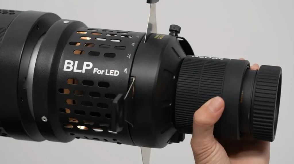 godox blp for led nasadka z obiektyvom