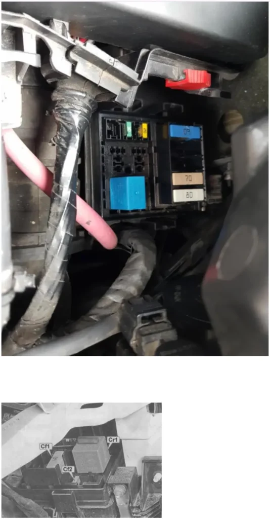korobka 2 pid kapotom renault scenic 3