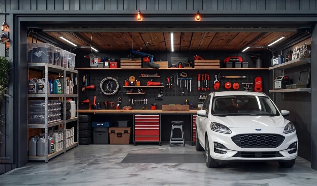 metalevi stelazhi v garazhi