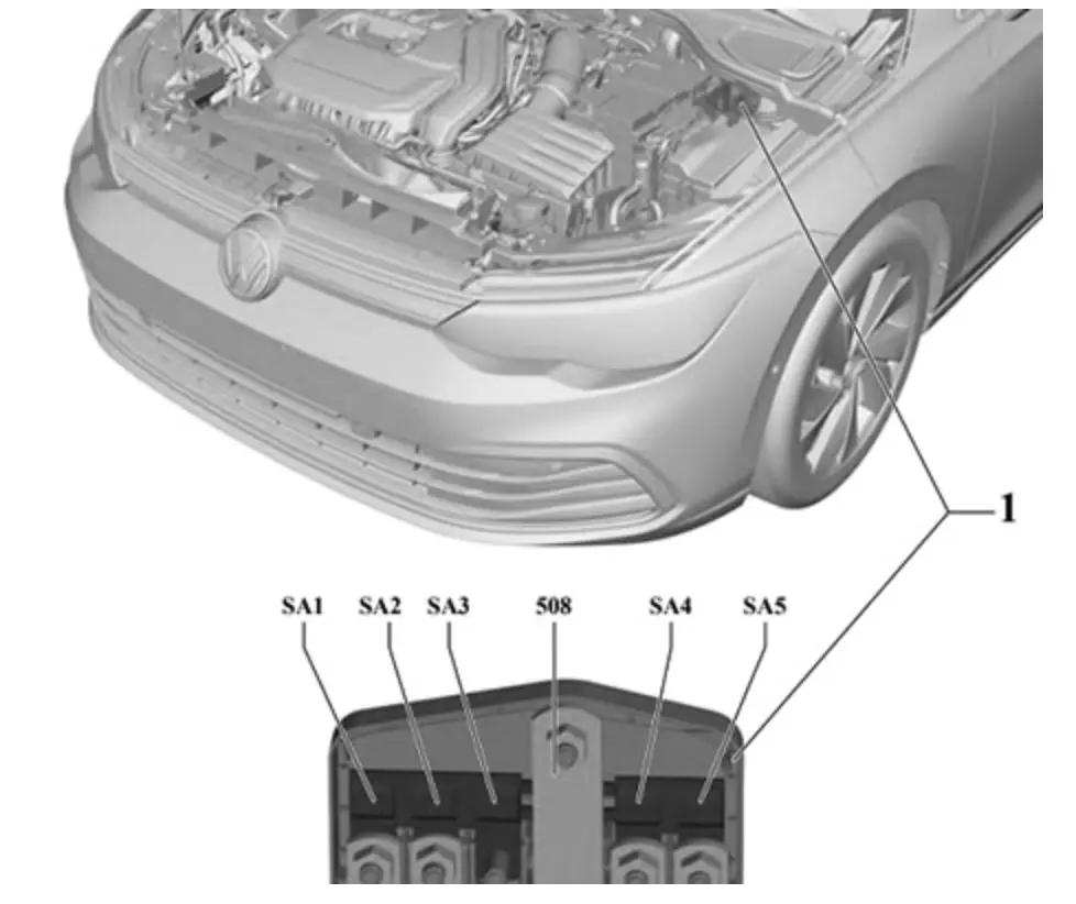motornij vidsik shema volkswagen golf 8