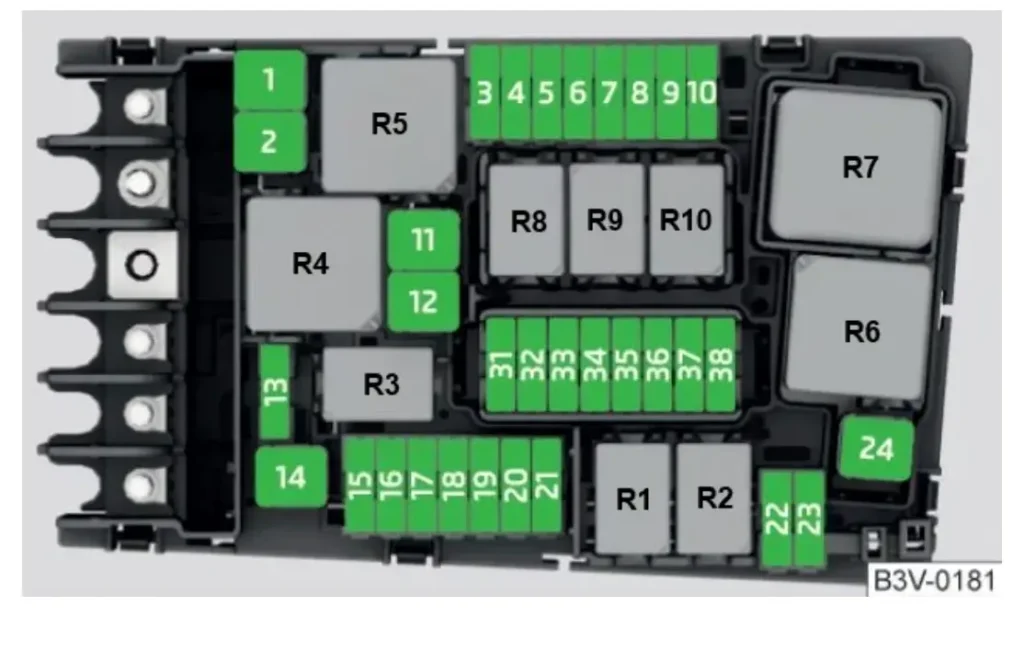 motornij vidsik volkswagen passat b8 shema