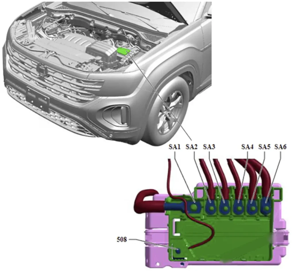 panel zapobizhnikiv а volkswagen teramont 2