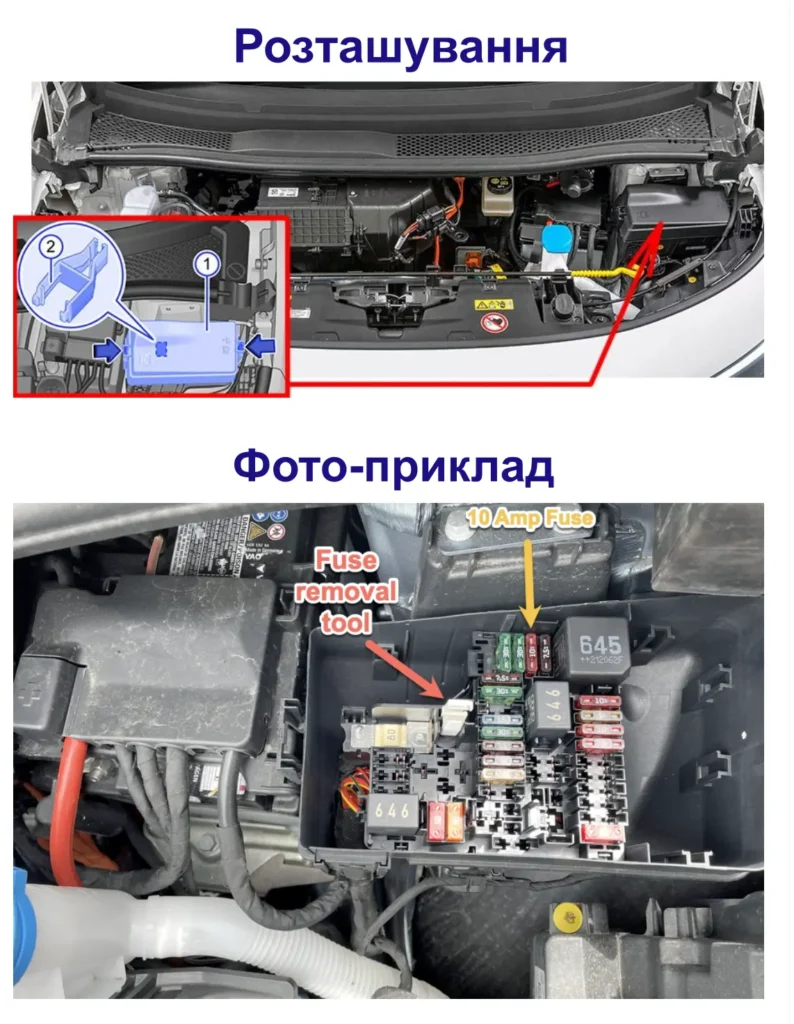 shema bloku zapobizhnikiv volkswagen id4 id5 i rele z priznachennyam i roztashuvannyam