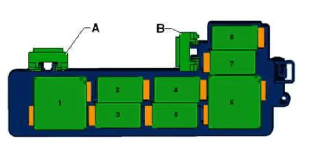 verkhnii blok rele volkswagen passat b7