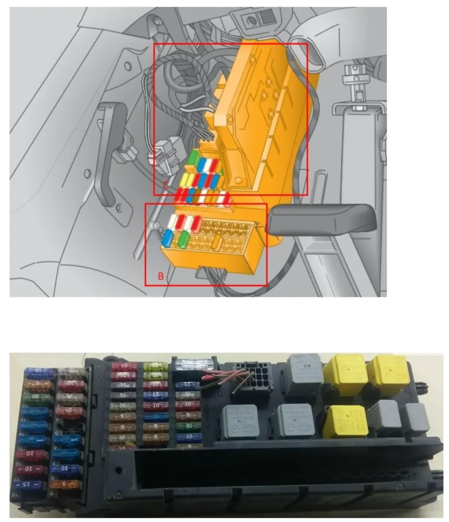 yashik na livij stijci volkswagen crafter
